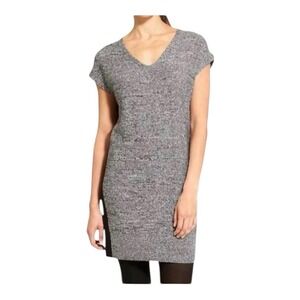 Athleta After Hours Marled‎ Gray V Neck Sweater Dress Size Small